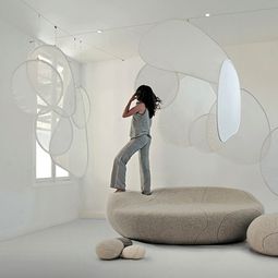 Designer cushion in the form of stones – stylish and practical