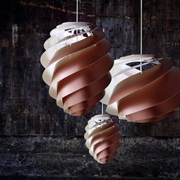 Designer lighting – great Pendelleucheten with spiral design