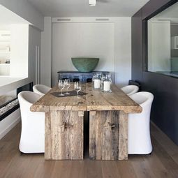 Dining in a country style with chairs for dining room