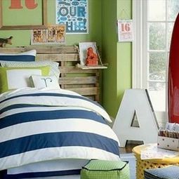 DIY headboard Euro pallets
