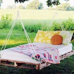 DIY swing from Euro pallets