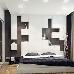 Elegant Headboard in Black and White