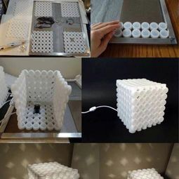 Extraordinary DIY lamp from bottle caps