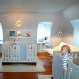 Fabulous, quiet modern nursery designs for triplets