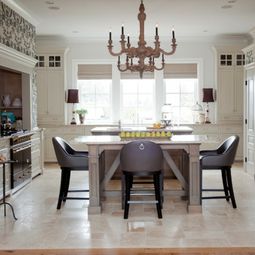 Furnished French country-style kitchens design