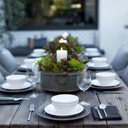 Garden Furniture Ideas &#8211; Ask the wooden garden table in the center