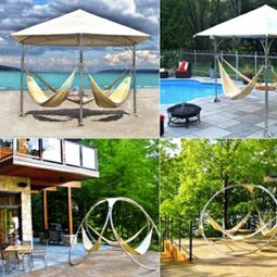 Garden hanging chairs and hammocks by Trinity Hammocks