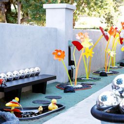 Gartendeko ideas from inexpensive plastics and materials