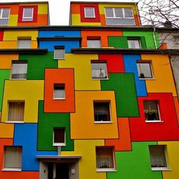 House facade underline – all bring rainbow colors to use