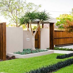 How can one create his front garden design modern
