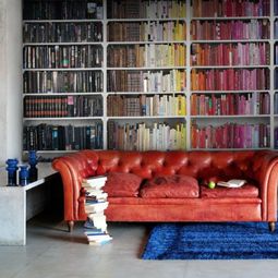Imitate cool wallpaper pattern that Bookcases – 14 interior design with attractive wall decoration