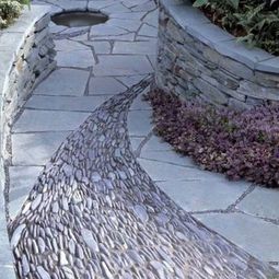 Landscaping with stones represents eternity
