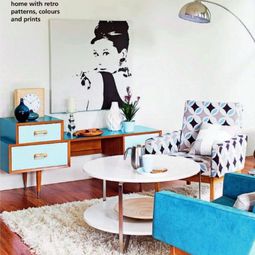 Living room design ideas in retro style – 30 examples as inspiration