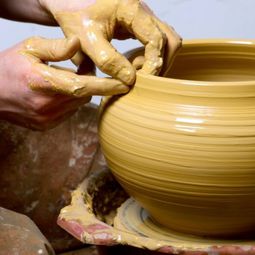 Make ceramic decoration itself