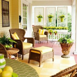 Make cozy balcony