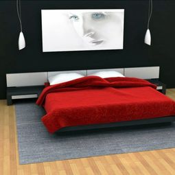 Minimalist Red Bedroom – Vibrant red color