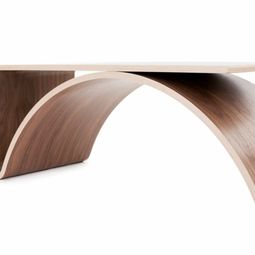 Minimalist Wood Coffee table – Kaari table by the Finnish designer Johani Horelli