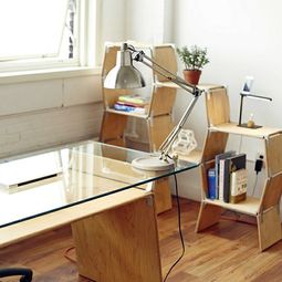 Modern designer furniture, can be constructed without tools