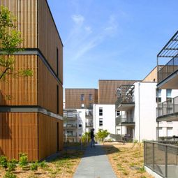 Modern living and sustainable building in a district in Lyon