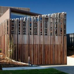 Modern residence with interior design from wood offers inviting lushness