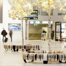 Original floor lamps inspired by nature – glowing tree leaves