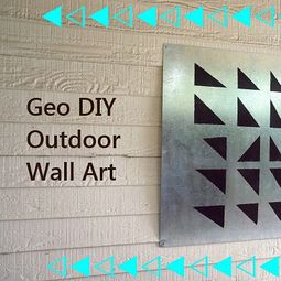 Outdoor wall decoration do it yourself – DIY Projects geometric
