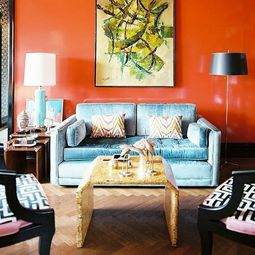 Paint walls – paint ideas for orange wall design