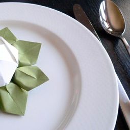 Paper napkin folding instructions – create festive Tischedeko