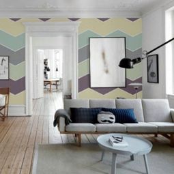 Pastel tones as wall colors soften the ambience at home