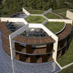 Provided sustainable eco-house in the form of football for Lionel Messi