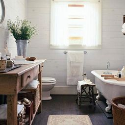 Rustic Bathroom Ideas – Would you set up your bathroom in a country style?