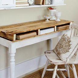 Save money and Customizing – 21 DIY Desks from Euro pallets