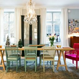 Scandinavian Interior Design with colorful touches – a little Shabby Chic and