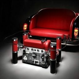 Selected coffee tables and sofas from auto parts