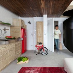Small Apartment in Sao Paulo is an intelligent and creative bachelor pad
