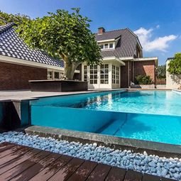 Spa facilities and swimming pool in the garden
