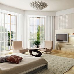 Stylish beige interior design – cozy and pleasant atmosphere
