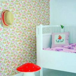 Stylish Kids Room Ideas for twin girls in pink, white and red