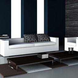 The black wallpaper creates an artistic living environment in your home