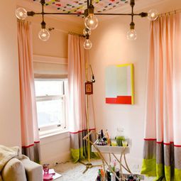 The ceiling design – How about patterned wallpaper?