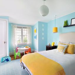 The children's room interior with bright colors refresh