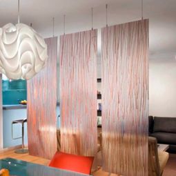 TOP TO BOTTOM: 10 beautiful ideas for curtains as partitions in the interior