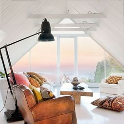 Triangular windows darken – window blinds or window films apply