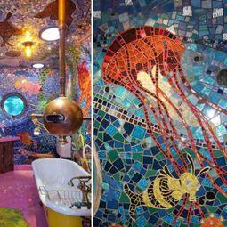 Use of mosaic tiles in the interior