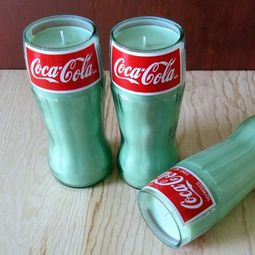 Using recycled glass bottles as DIY candles conditions