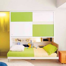 Wall cabinet with folding bed – living ideas for practical wall beds