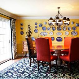 Wall decoration with plates – What makes the dinner plates on the wall?