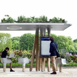 Wifi Internet station in Paris – innovative, technological progress