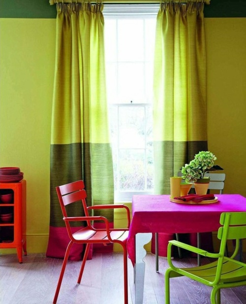 27 bright and colorful dining room design ideas