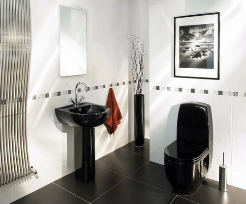 33 dark bathroom design ideas